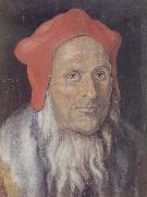 Albrecht Durer Bearded Man in a Red cap